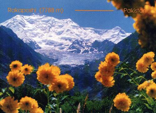 (image for) Pakistan Beautiful Postcard Mount Rakaposhi 7788 M